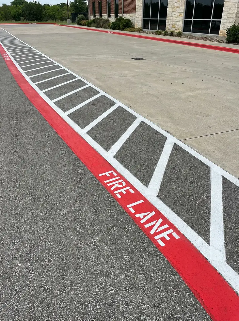 Fire Lane Striping